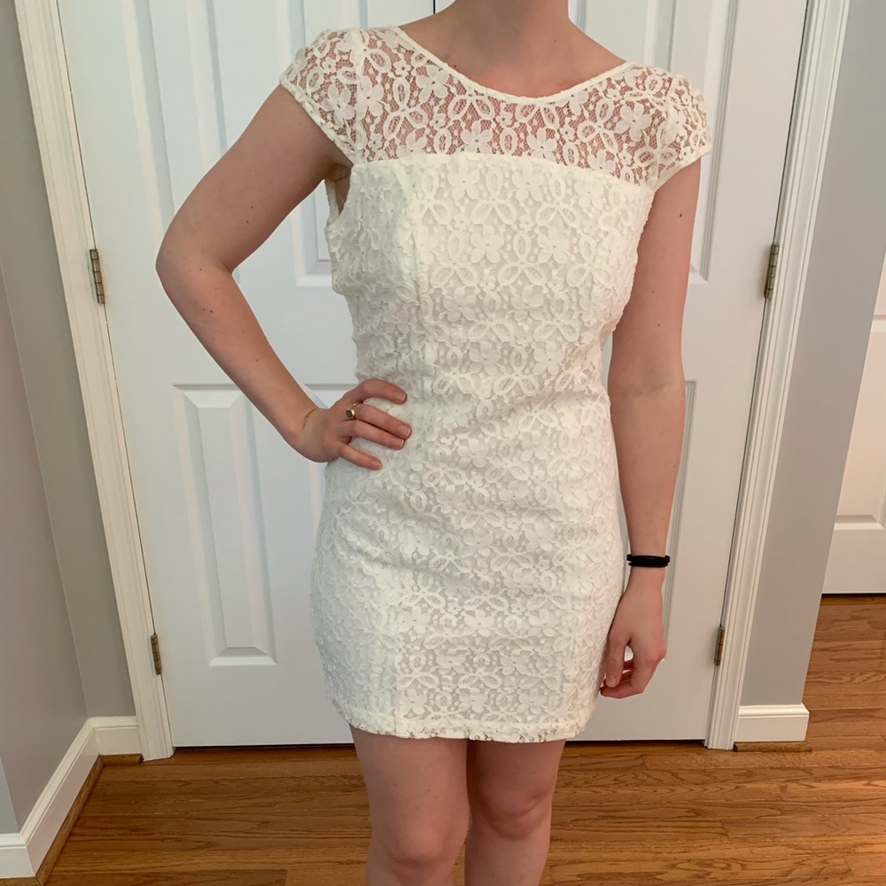 Hollister White Lace Dress